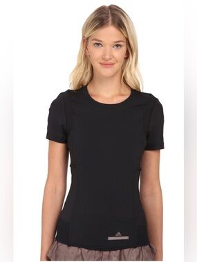 adidas by Stella McCartney Black Short-Sleeve Performance Tee